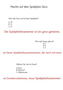 Elisa (8 Jahre): Spielplatzquiz mit exklusivem Zungenbrecher